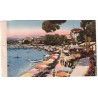 Juan-les-Pins, la plage vue de la Pinède - série Côte d'Azur, collection Loel Nice, carte postale 06 Alpes-Maritimes,