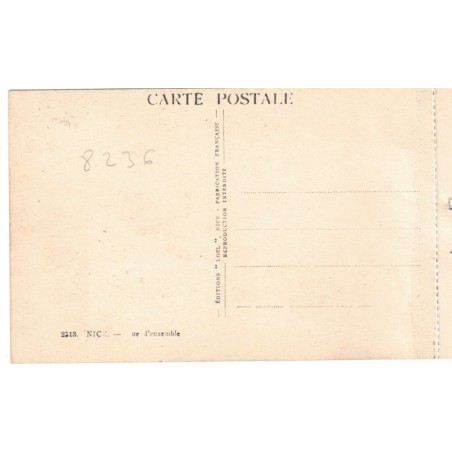 Nice, vue d'ensemble - série Côte d'Azur, collection Loel Nice, carte postale 06 Alpes-Maritimes,