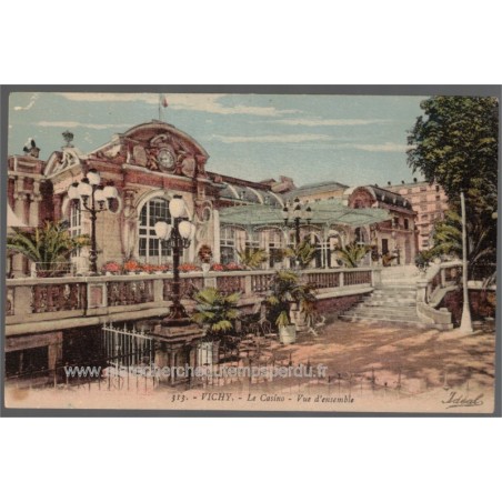 Vichy, le Casino vue d'ensemble, début 1900 - carte postale 03 Allier,