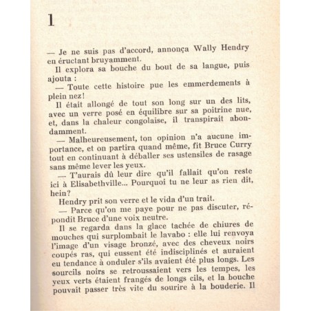 Le dernier train du Katanga, Wilbur Smith, 1965 - roman d'aventures, Congo,