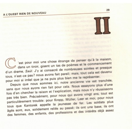 A l'Ouest rien de nouveau, Erich-Maria Remarque, 1972 - guerre 1914-1918, armée allemande, éditions de Crémille,