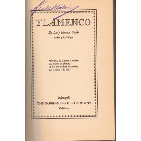 Flamenco, Lady Eleanor Smith, 1931 - english novels, english litterature, romans anglais,