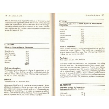 Mes secrets de santé, plantes, tisanes médecines naturelles, Michel Bontemps, 1984 - médecines douces, diététique, télévision,