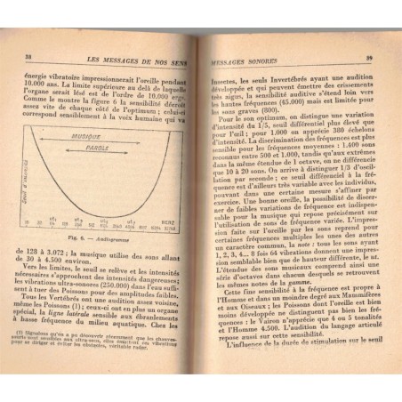 Les messages de nos sens, Paul Chauchard, 1954 - biologie, Que sais-je,