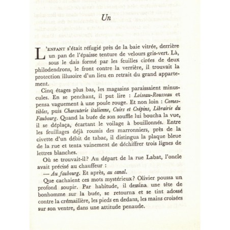 Trois sucettes à la menthe, Robert Sabatier, 1976 - Paris des années 1930,