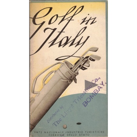 Golf en Italie 1934, Golf in Italy, Italian tourist D. - golf, circuits de golf en Italie, tourisme Italie, sports, collector!