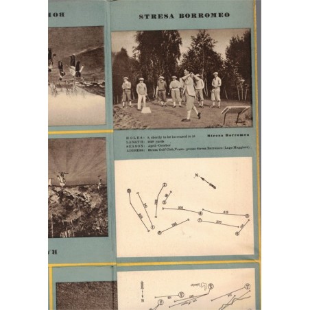 Golf en Italie 1934, Golf in Italy, Italian tourist D. - golf, circuits de golf en Italie, tourisme Italie, sports, collector!