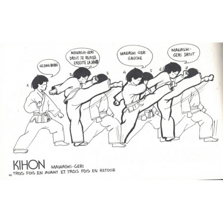 Karaté en bandes dessinées pour nous, N°1 ceintures blanche-jaune, Méthode Shotokan, Nguyen Ngoc My, 1991., arts martiaux, BD,