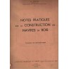 Notes pratiques sur la construction des navires en bois, Dervin, 1952 -, dessin industriel, bateau à voiles, nautisme,