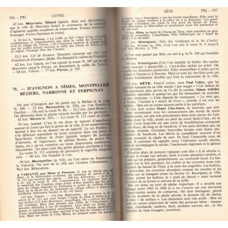 Guide gourmand de la France, Gault et Millau, 1970 - cuisine, tourisme gastronomique, restaurants, guides bleus,