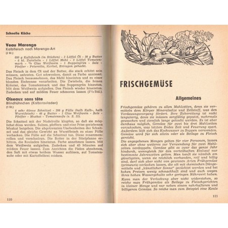 Frankreichs Schnelle Küche, Madame Sémarque, 1952 - cuisine française, cuisine traditionnelle, recettes, deutsch,