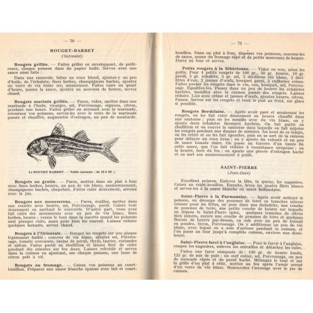 Meilleures recettes culinaires pour poissons et crustacés, Propagande pour la consommation 1964 - recettes, cuisine poisson,