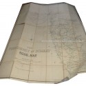 Plan des routes de la Présidence de Bombay en 1936, The Presidency of Bombay Road Map - Indes,  Empire colonial anglais, Indes,