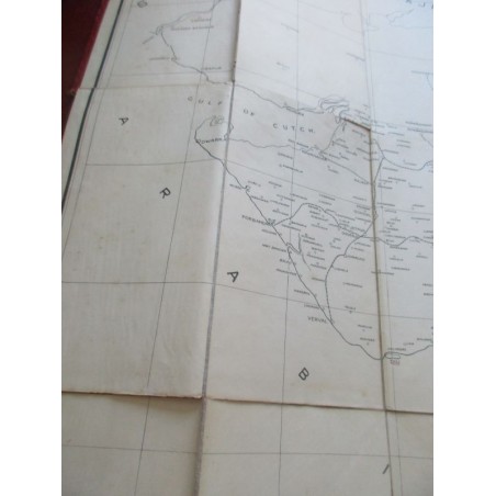 Plan des routes de la Présidence de Bombay en 1936, The Presidency of Bombay Road Map - Indes,  Empire colonial anglais, Indes,