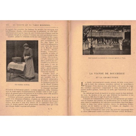 La cuisine et la table modernes, Lambling, 1903, - cuisine traditionnelle, recettes, techniques, vins, ustensiles, décoration,