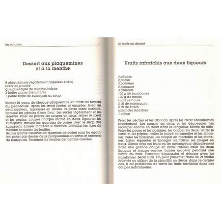 Les salades de l'entrée au dessert, Sylvie Girard, 1989 - recettes, diététique, cuisine légère, cuisine rapide,