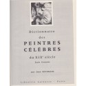 Dictionnaire des peintres célèbres du XIXe siècle école française, Jean Riverain, 1968 - art