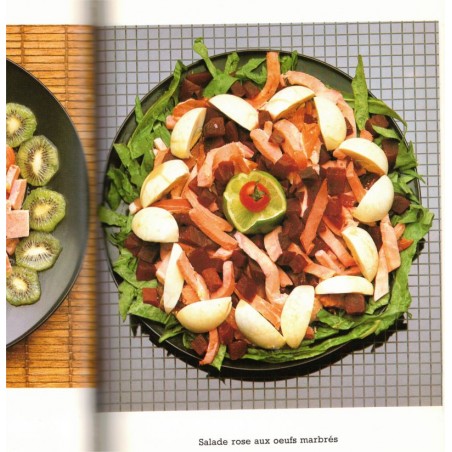 Les salades de l'entrée au dessert, Sylvie Girard, 1989 - recettes, diététique, cuisine légère, cuisine rapide,