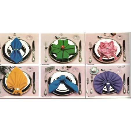 Origami pliage des serviettes - Die Kunst Servietten hübsch zu falten, Dorothée Dummer, 1984 - décoration, cuisine, artisanat,