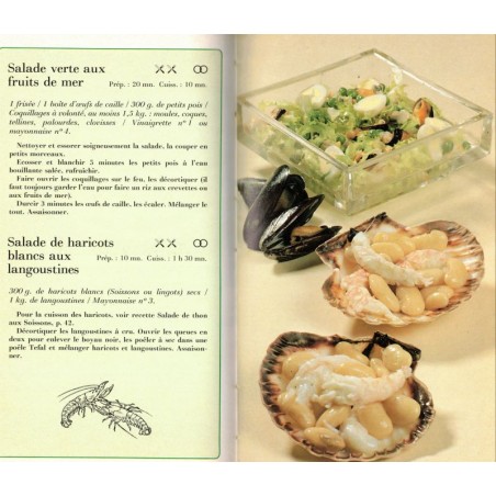 Les salades composées des hors d'oeuvre au dessert, Monique Lansard, 1985 - recettes, cuisine légère, rapide, Delta 2000