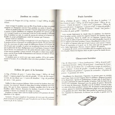 Petit recueil de la gastronomie lorraine, Annie Pihan Monique Schmidt, 1980 - recettes, Lorraine, Delta 2000, cuisine régionale,