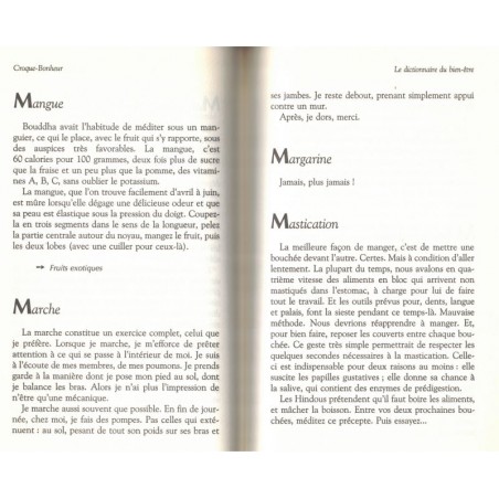 Croque-bonheur, le dictionnaire du bien-être, Michel Oliver, 1995 - diététique, bien-être, vieillir, critique gastronomique,