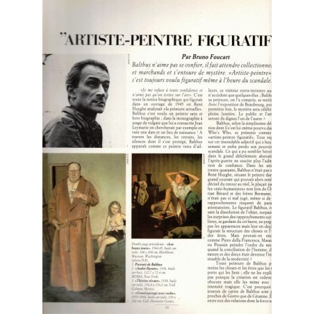 Balthus, photographie Mapplethorpe, David Hockney, Orientalismes, Cocteau, Liège  - Beaux Arts Magazine n°7 nov 1983