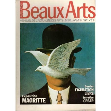 René Magritte, sculptures de César, architecte Sir John Soane, photographie 19e s, expo magie noire - Beaux Arts ﻿n°20 jan 1985