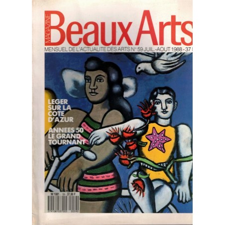 Fernand Léger, Années 1950 le grand tournant, artistes, design, architecture, Beaux Arts Magazine N°59 Juil 1988 - peintres,