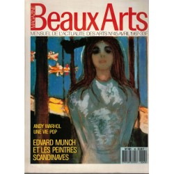 Edward Munch, peintres scandinaves, Andy Warhol, pop art, photographie 19e s, La Villette - Beaux Arts Magazine n° 45 av 1987 -