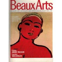 Kee Van Dongen peintre fauve, Surréaliste André Masson, photographe Lee Witkin, Avignon -Beaux Arts Magazine n° 26 juil 1985 -