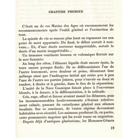 Kobor Tigan't, chronique des géants, Sylf, 1969 - roman fantastique, préhistorique, érotique,