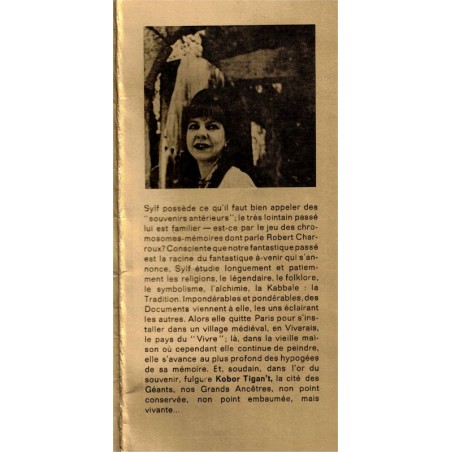 Kobor Tigan't, chronique des géants, Sylf, 1969 - roman fantastique, préhistorique, érotique,