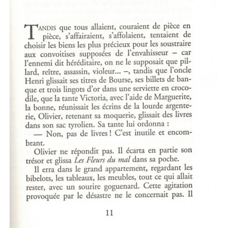 Olivier 1940, Robert Sabatier, 2003 - roman, guerre 1939-1945,