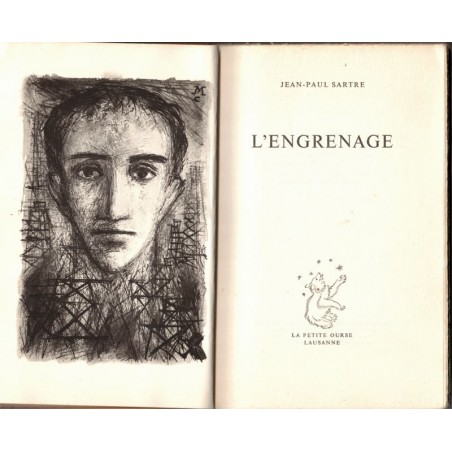 L'engrenage, Jean-Paul Sartre, 1953 - La Petite Ourse Lausanne, exemplaire numéroté,