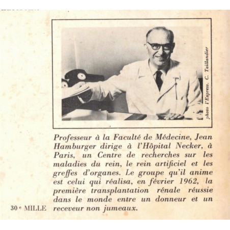 La puissance et la fragilité, Jean Hamburger, 1972 - avenir de la médecine, biologie, sciences, médecin,