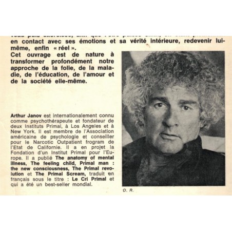 Prisonniers de la souffrance, Arthur Janov, 1982 - folie, maladie mentale, psychiatrie,