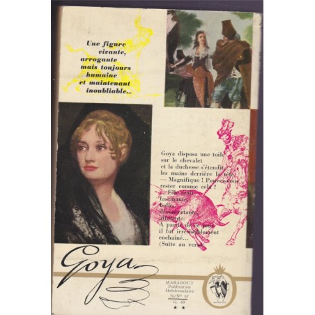 La vie passionnée de Francisco Goya, Eric Porter, 1956 - peintres, histoire romancée