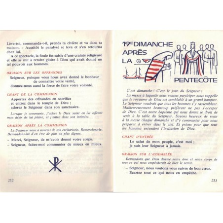 Mon premier missel biblique, André Girard, 1960 - cathéchisme, liturgie catholique, messe, cantiques, instruction religieuse,