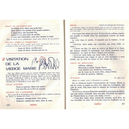 Mon premier missel biblique, André Girard, 1960 - cathéchisme, liturgie catholique, messe, cantiques, instruction religieuse,