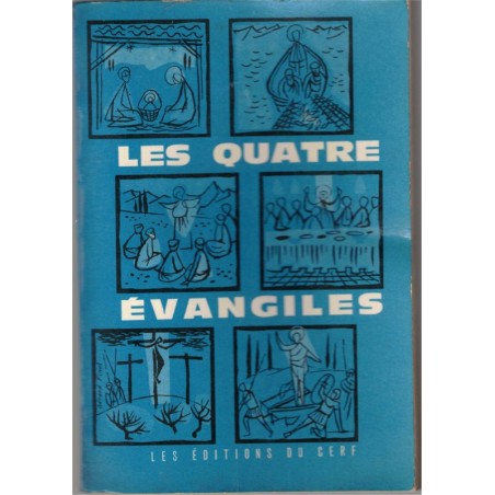 Les quatre Evangiles à l'usage du peuple chrétien, traduction de la Bible de Jérusalem, 1964 - bible, évangile,