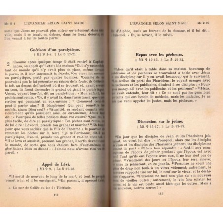 Les quatre Evangiles à l'usage du peuple chrétien, traduction de la Bible de Jérusalem, 1964 - bible, évangile,
