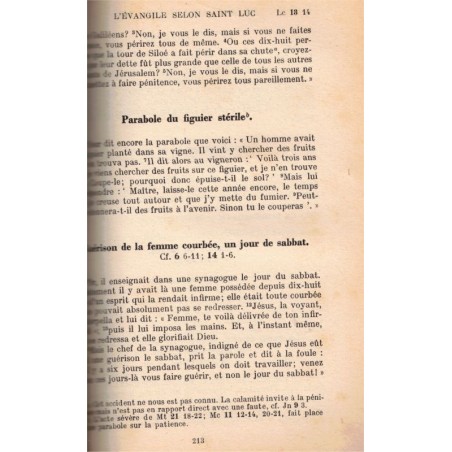 Les quatre Evangiles à l'usage du peuple chrétien, traduction de la Bible de Jérusalem, 1964 - bible, évangile,