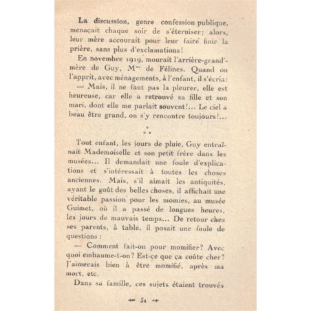 Une âme d'enfant Guy de Fontgalland, 1925 - enfants, innocence de l'enfance, ferveur catholique,