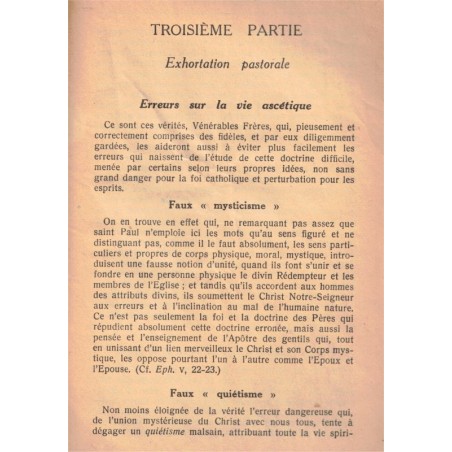 Lettre encyclique, Mystici corporis Christide sa Sainteté le Pape Pie XII, 1943 - pape, corps mystique de Jésus-Christ