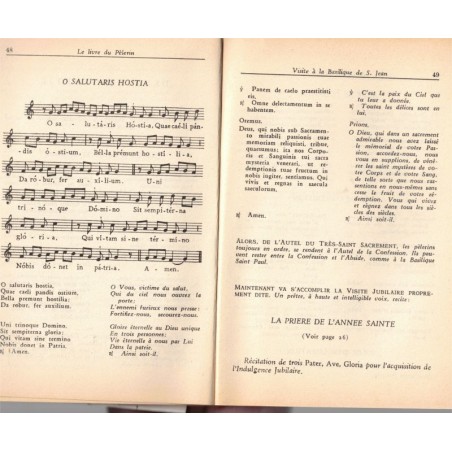 Le livre du pèlerin à Rome année sainte 1950 -, cantiques, pèlerinage, Vatican,