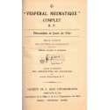 Vespéral neumatique complet Dimanche jours de fête, René Paris 1938, cantiques, chants grégoriens, musique sacrée, missel,