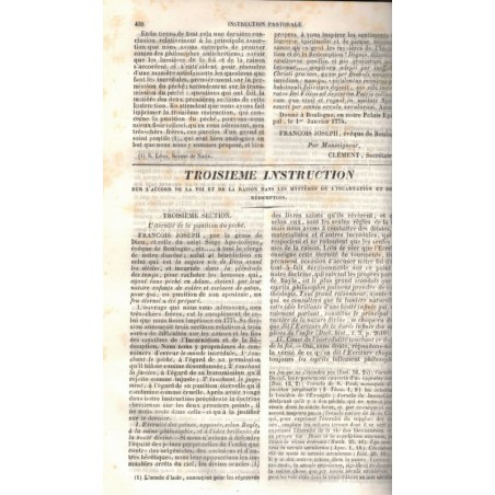 Oeuvres très complètes de Mgr de Partz de Pressy, évêque de Boulogne, TI, Abbé Migne 1842 - théologie, prédicateurs, départ. 62,