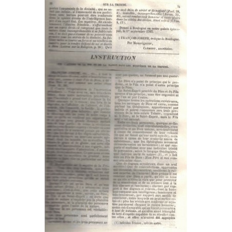 Oeuvres très complètes de Mgr de Partz de Pressy, évêque de Boulogne, TI, Abbé Migne 1842 - théologie, prédicateurs, départ. 62,