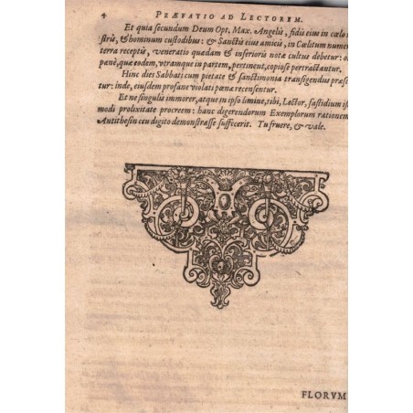 daté 1624, Flores Exemplorum, Catechismus Historialis, Antoine d'Averoult, Fleurs des Exemples ou Catéchisme Historial, XVIIe s.